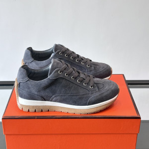 Hermes 남성 스웨이드 운동화