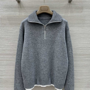 COCO 스타일 가짜 투피스 니트 상의