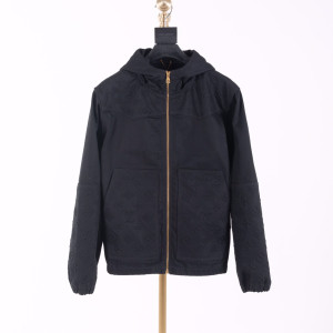 네이비 후드 집업 점퍼