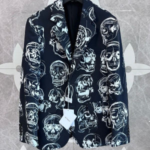 발렌시아가 스컬 프린트 셔츠